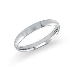 10k White Gold 2mm Light Comfort Fit Wedding Band