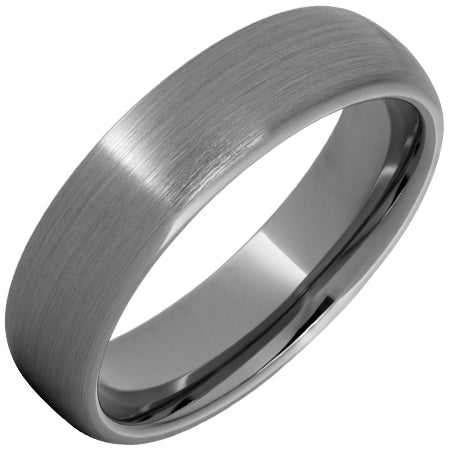 Rugged Tungsten™ Domed Band with Satin Finish- Size 9.5