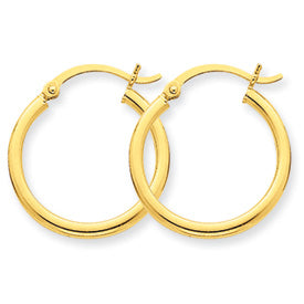 14k Yellow Gold 2mm Hoop Earring