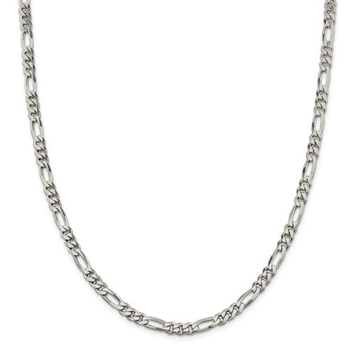 Sterling Silver 5.25mm Figaro Chain