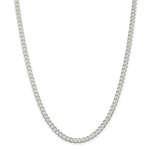 Sterling Silver 4.5mm Curb Chain-22"