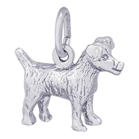 Sterling Silver Jack Russell Terrier Dog Charm