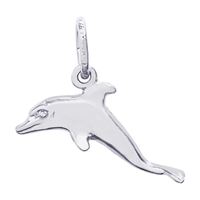 Sterling Silver Dolphin Charm