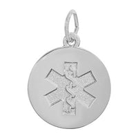 Sterling Silver Medical Symbol Charm