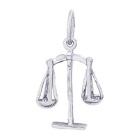 Sterling Silver Scales of Justice Charm
