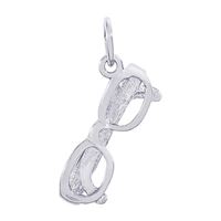 Sterling Silver Glasses Charm