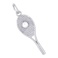 Sterling Silver Tennis Racquet Charm