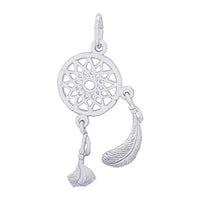 Sterling Silver Dream Catcher Charm