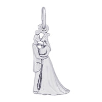 Sterling Silver Bride and Groom Charm