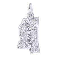 Sterling Silver Mississippi Charm