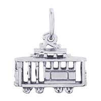 Sterling Silver Cable Car Charm