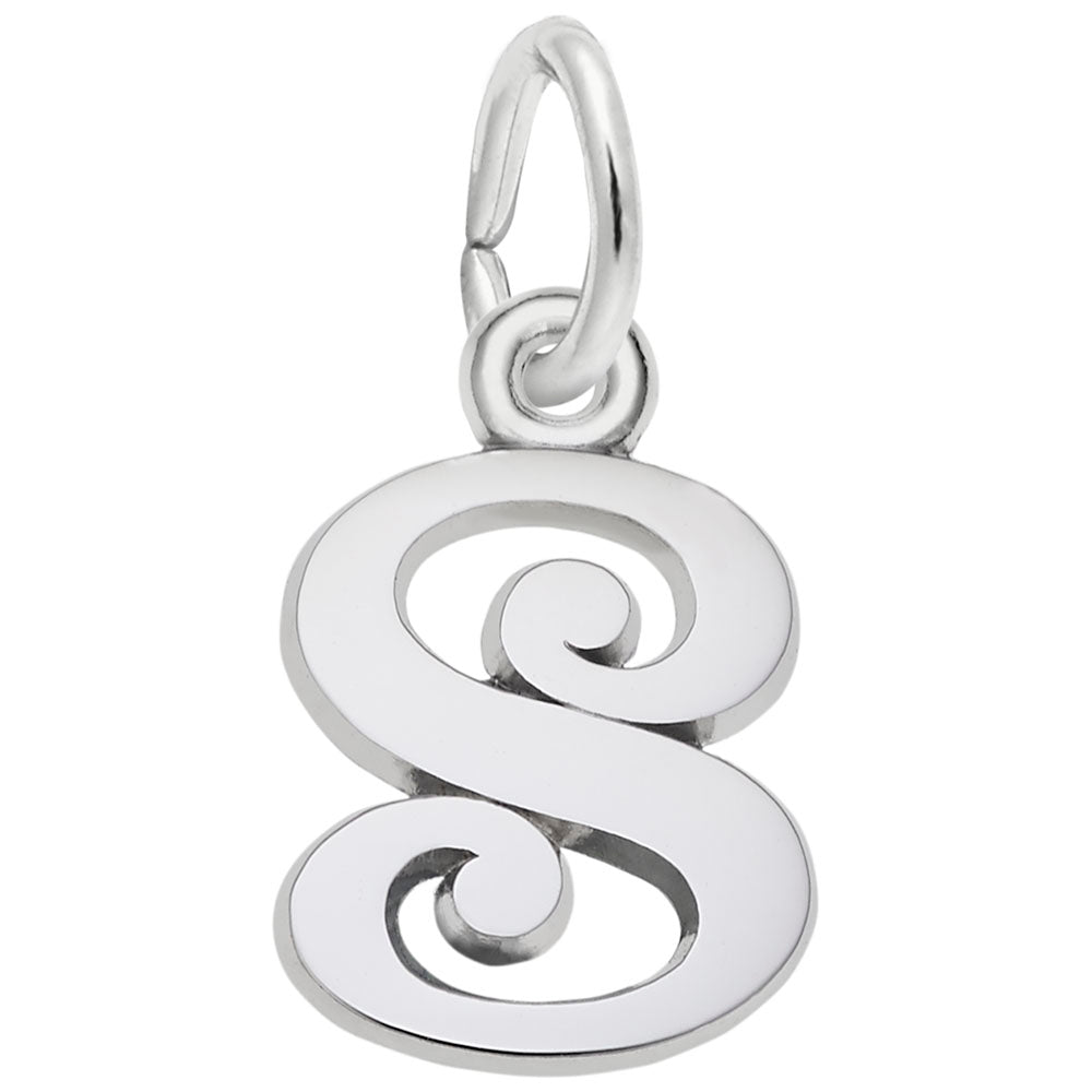 Sterling Silver Initial "S" Charm