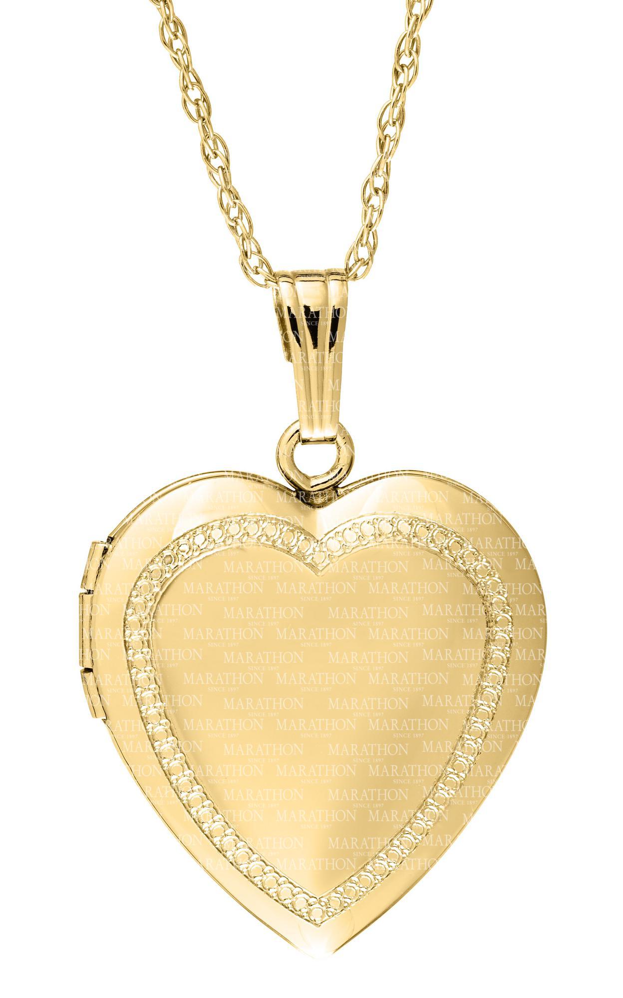 Gold Filled Heart Locket Necklace