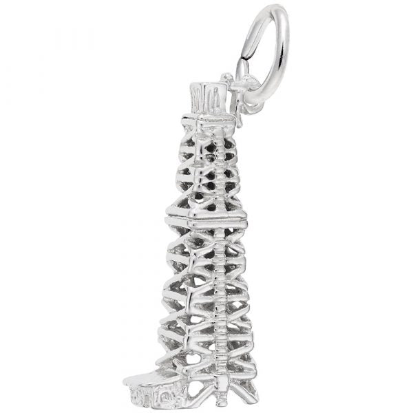 Sterling Silver Oil Well Charm