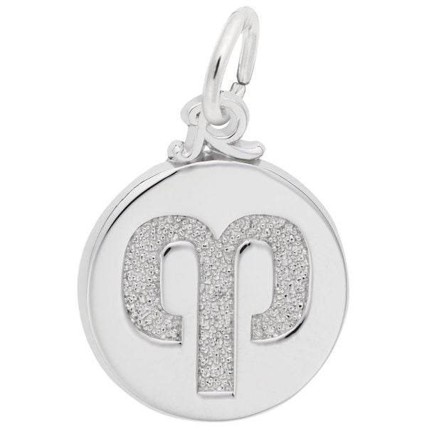 Sterling Silver Zodiac Symbol Charm- Aries