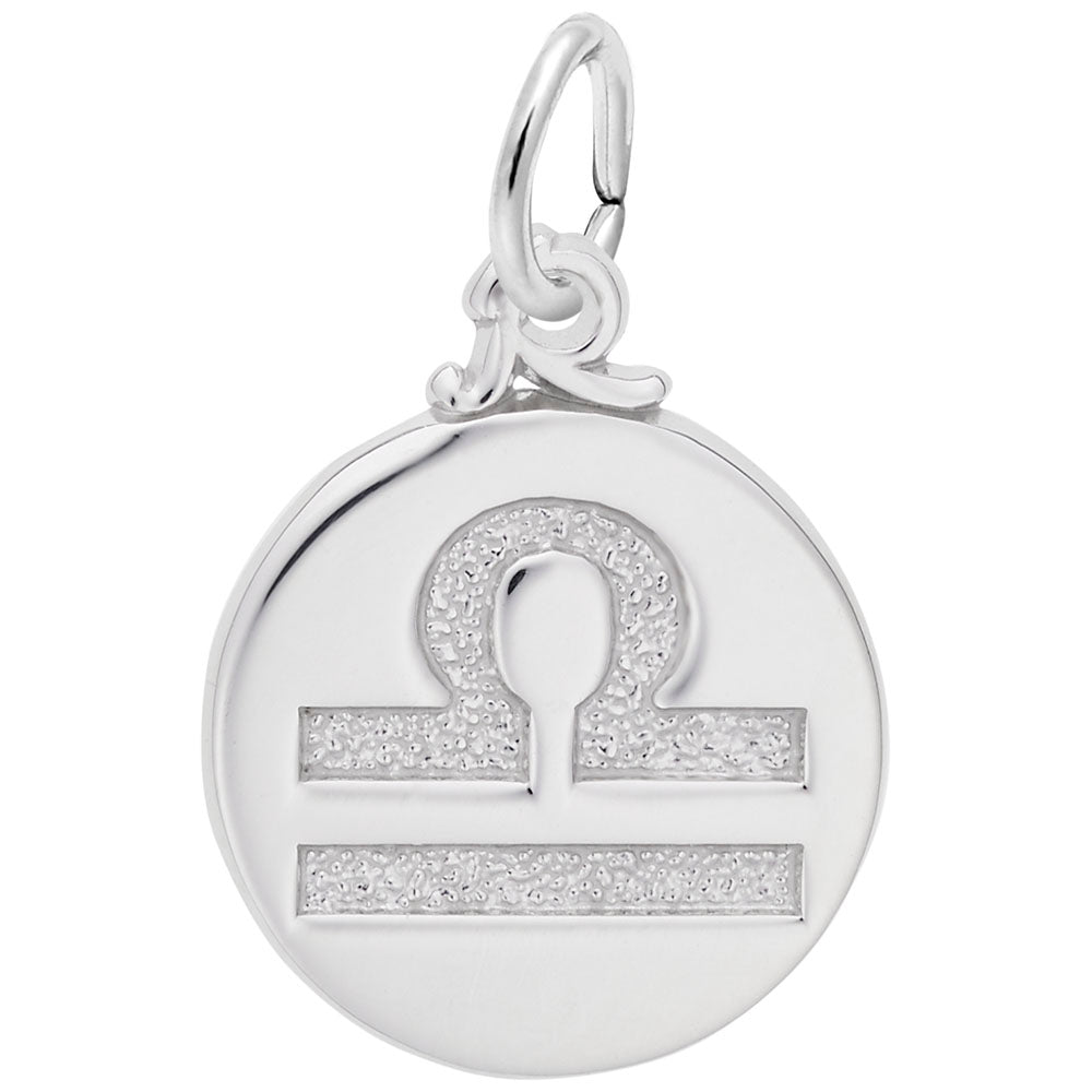 Sterling Silver Zodiac Symbol Charm- Libra