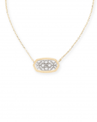 Brie Necklace- Silver Filigree