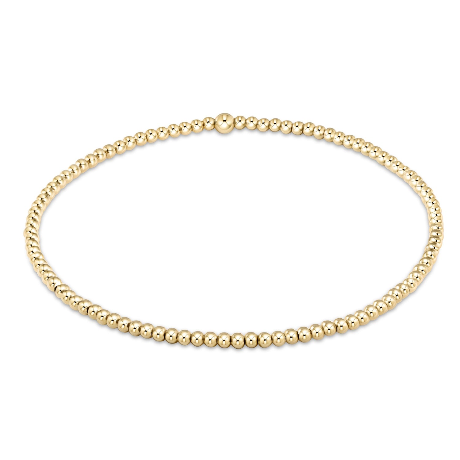 Classic Gold 6mm Bead Bracelet