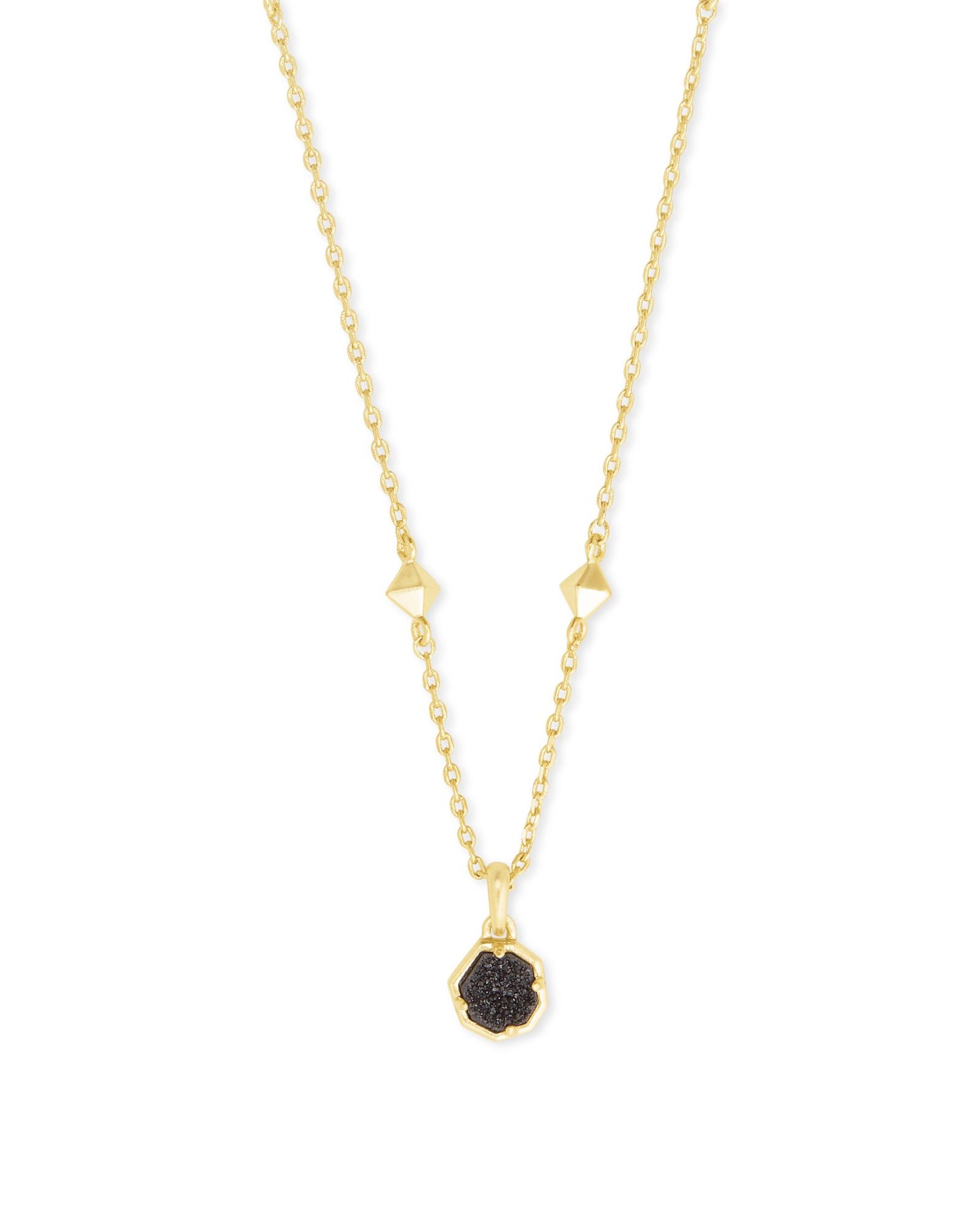 Nola Necklace- Black Druzy