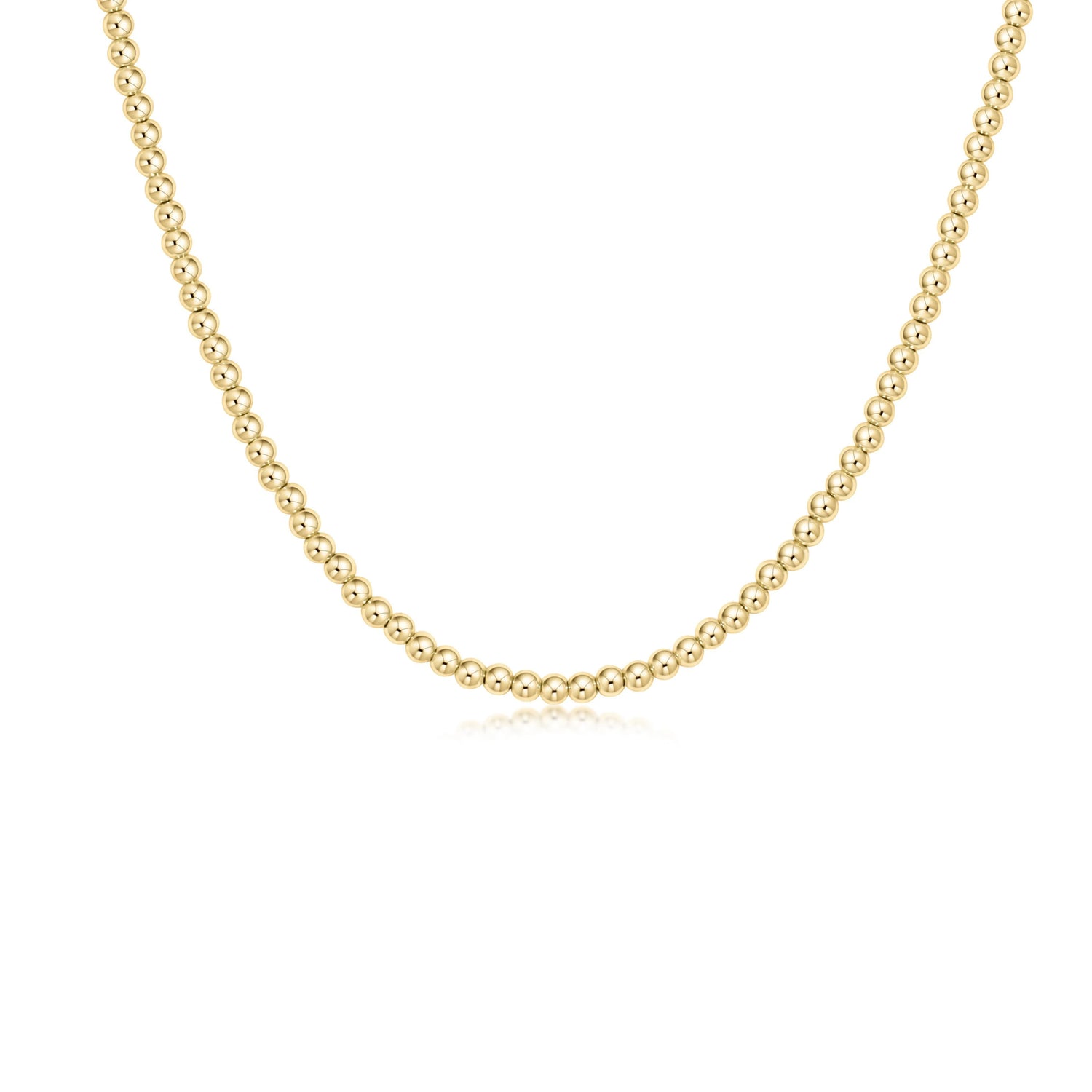Choker Classic Gold 3mm Gold Beaded