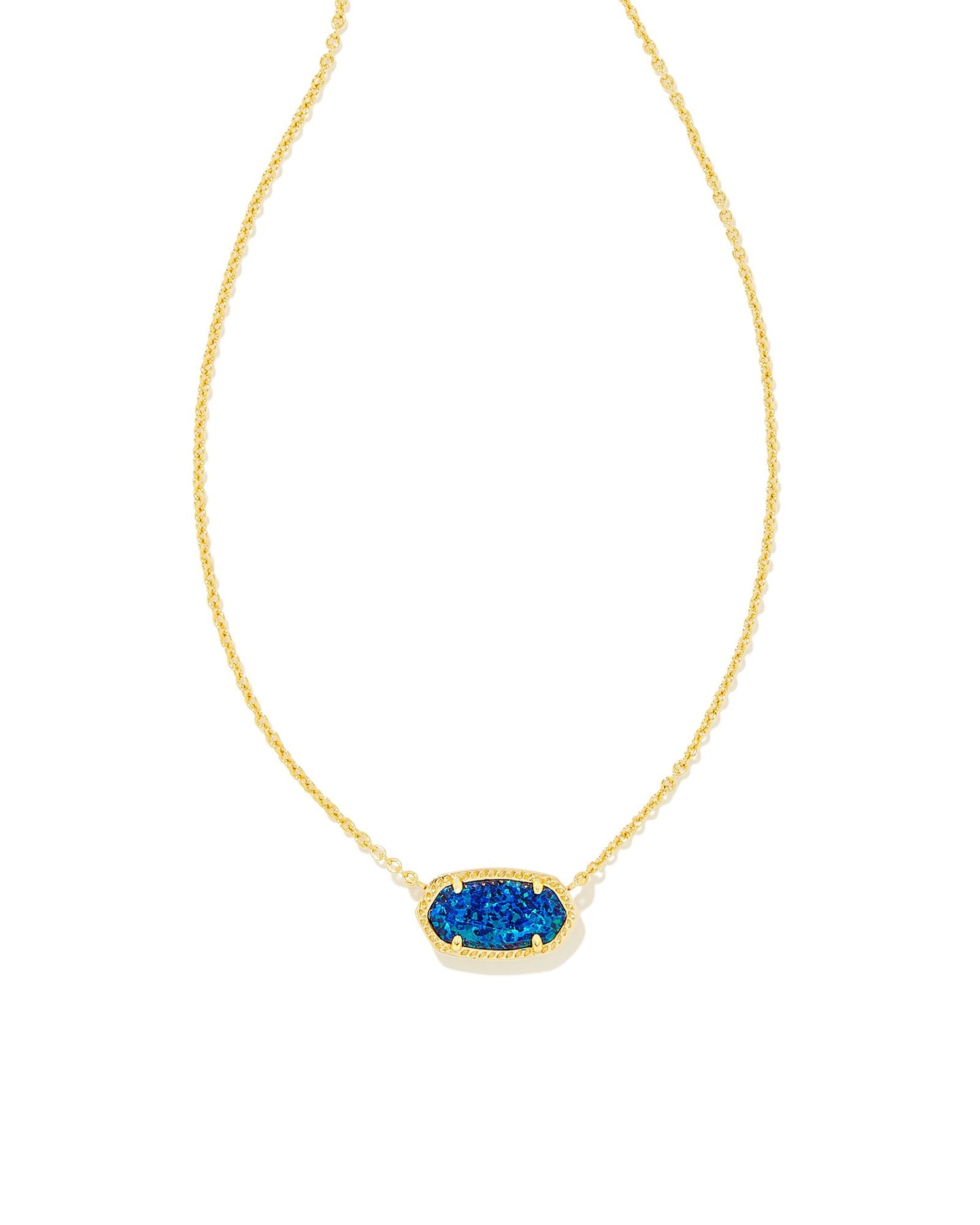 Elisa Necklace - Cobalt Blue Opal