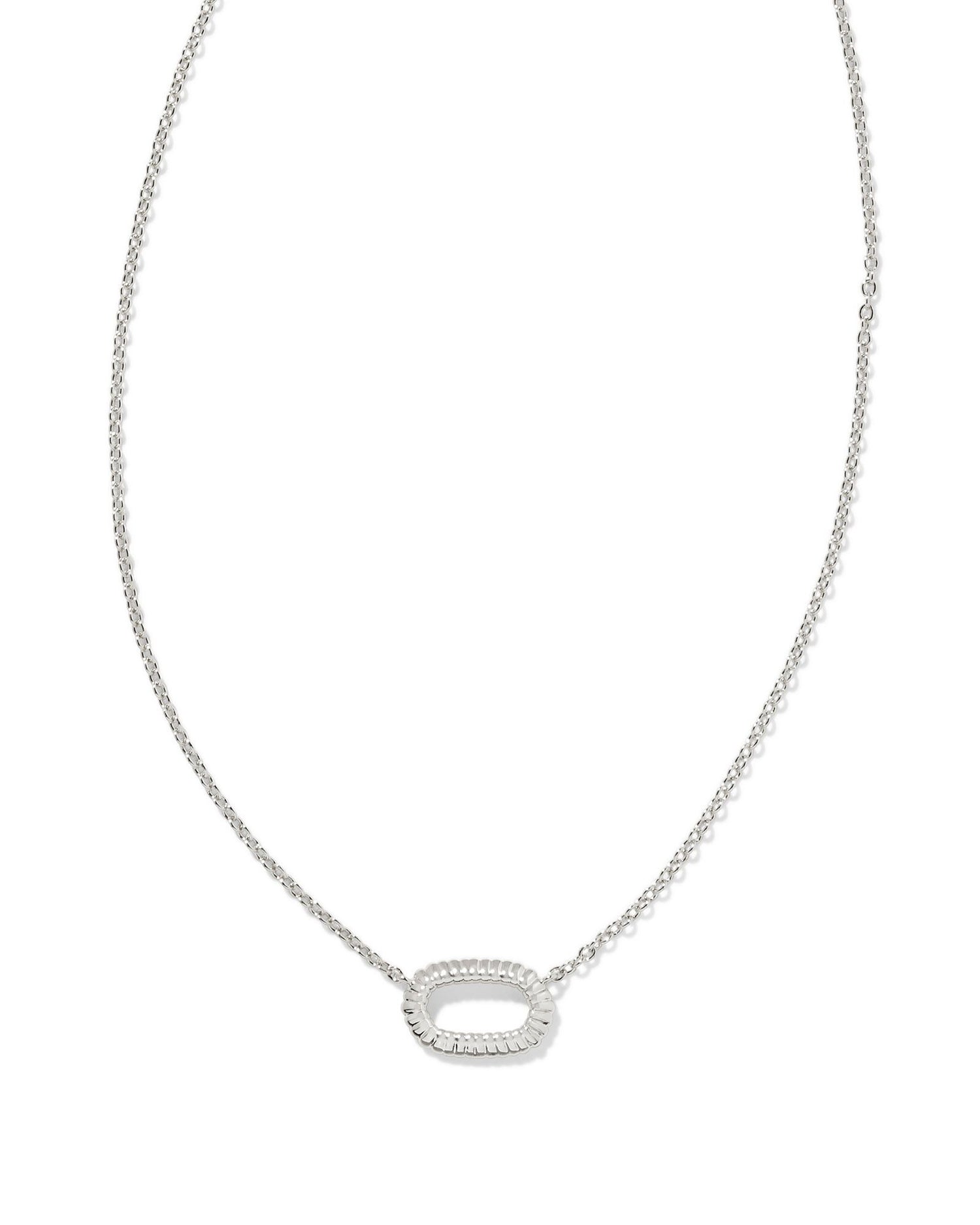 Elisa Ridge Open Frame Necklace
