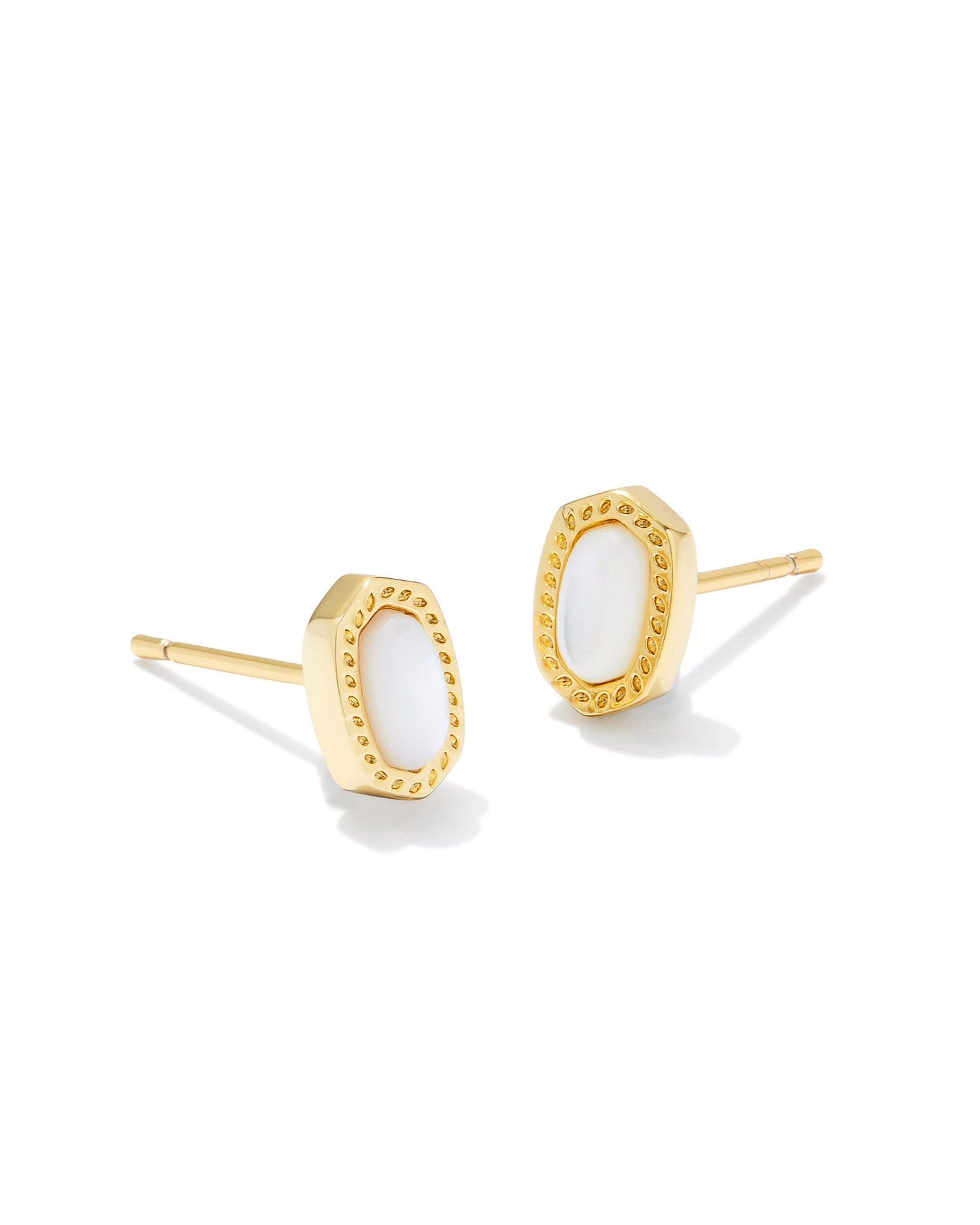 Mini Ellie Stud Earring- Ivory Mother of Pearl