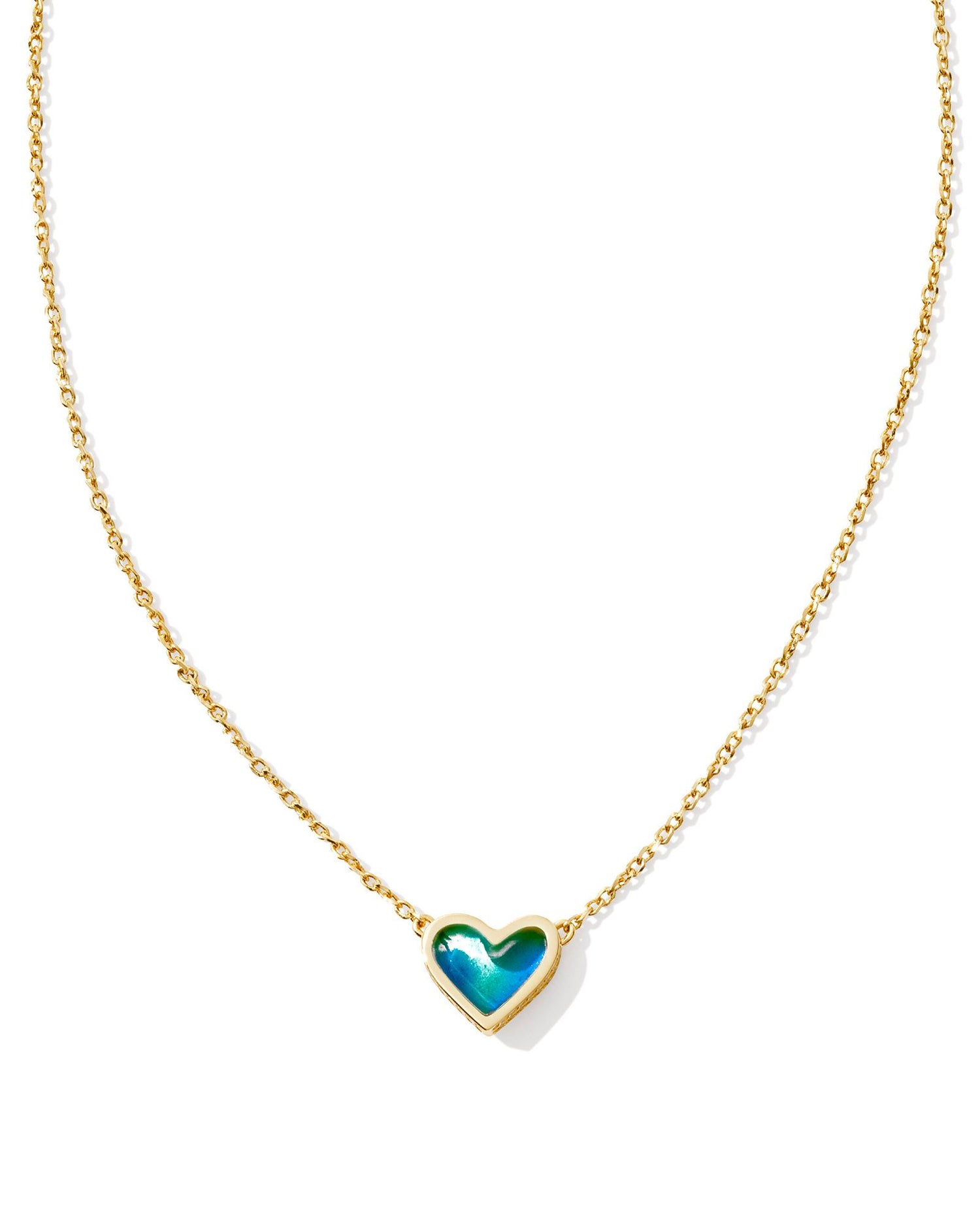Ari Heart Necklace- Mood Stone