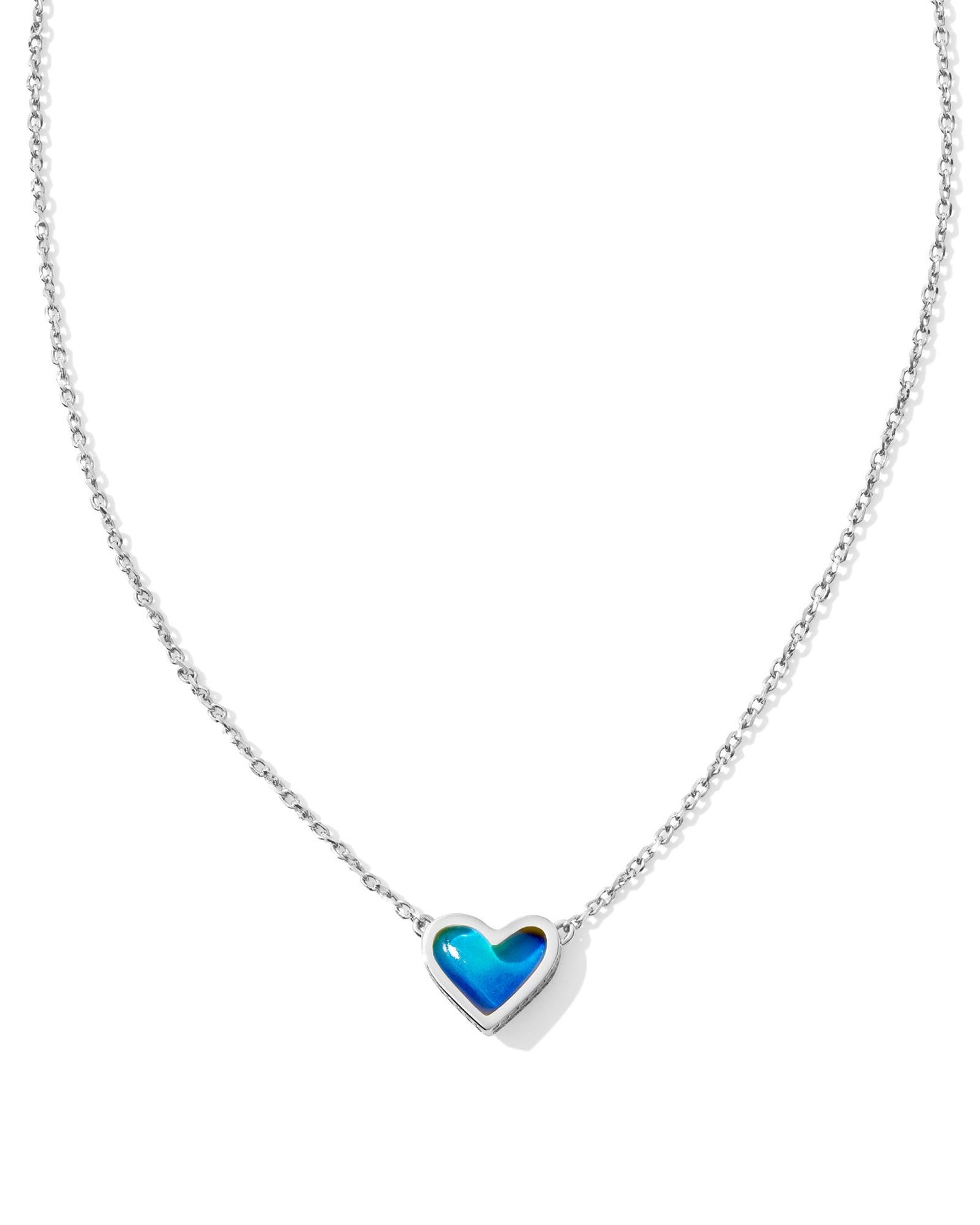 Ari Heart Necklace- Mood Stone