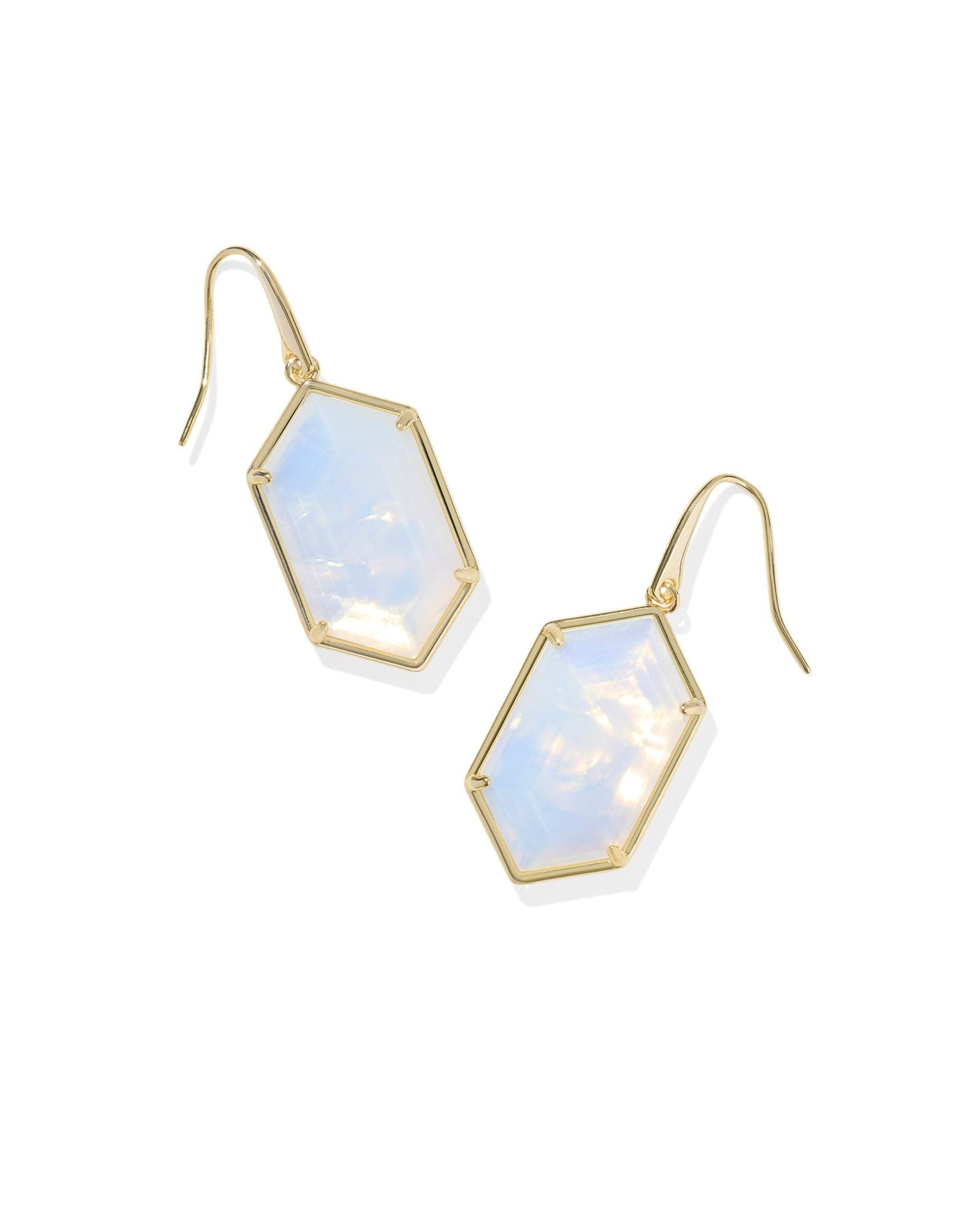 Hallie Drop Earrings Opalite Illusion