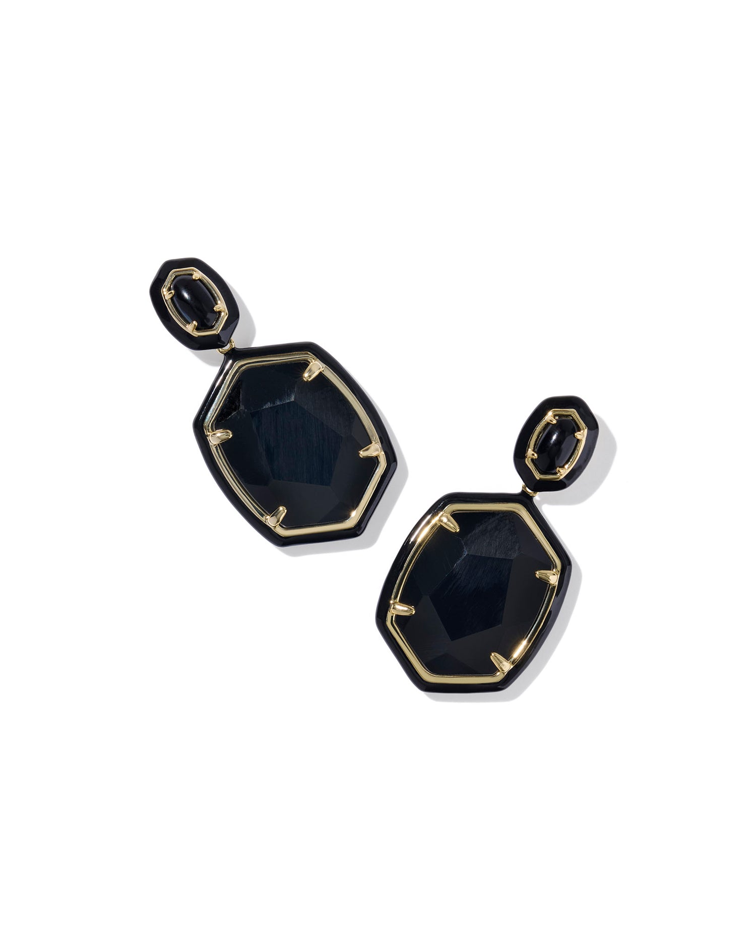 Daphne Drop Earring- Black Agate