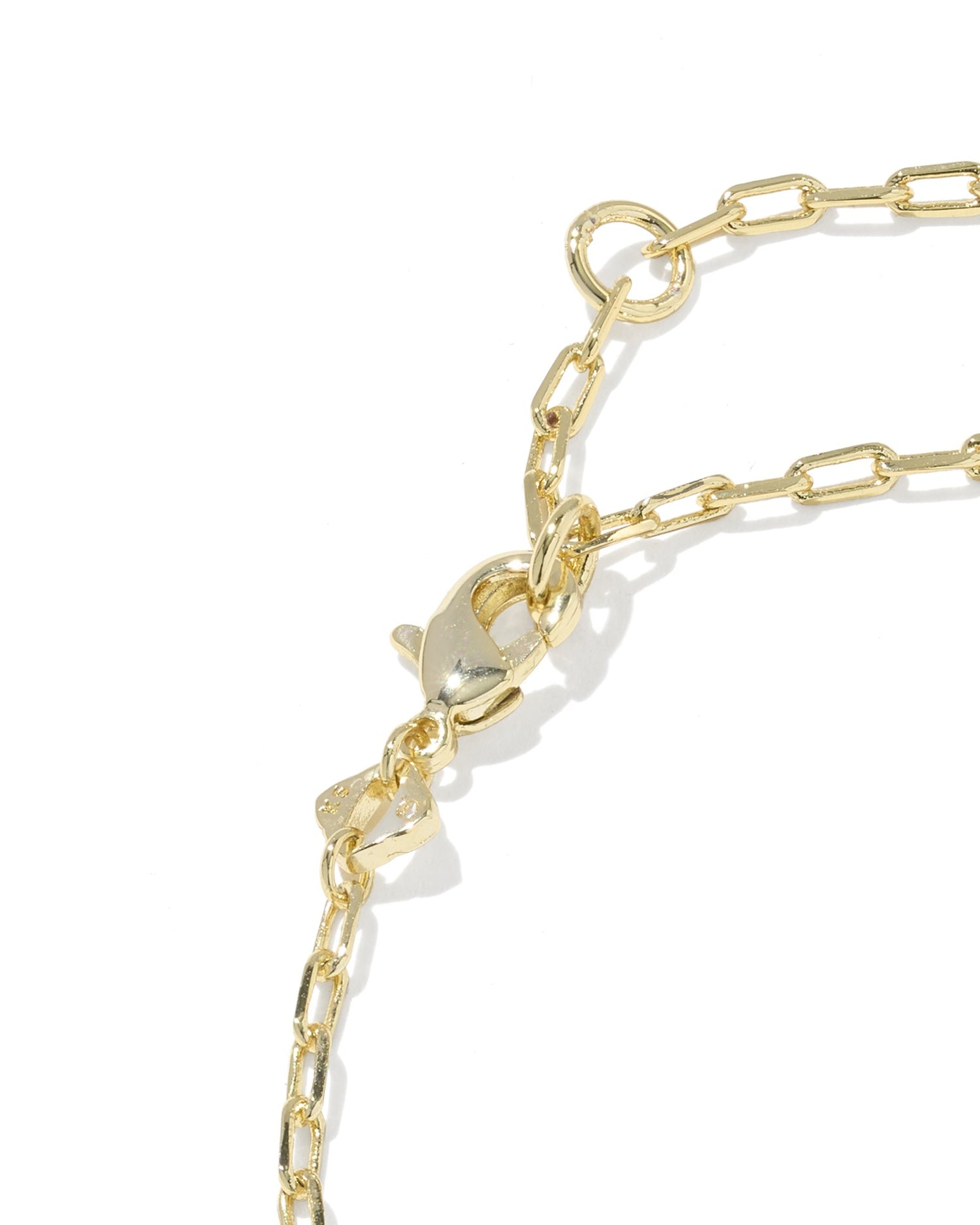 Elaina Luxe Chain Bracelet Gold White CZ