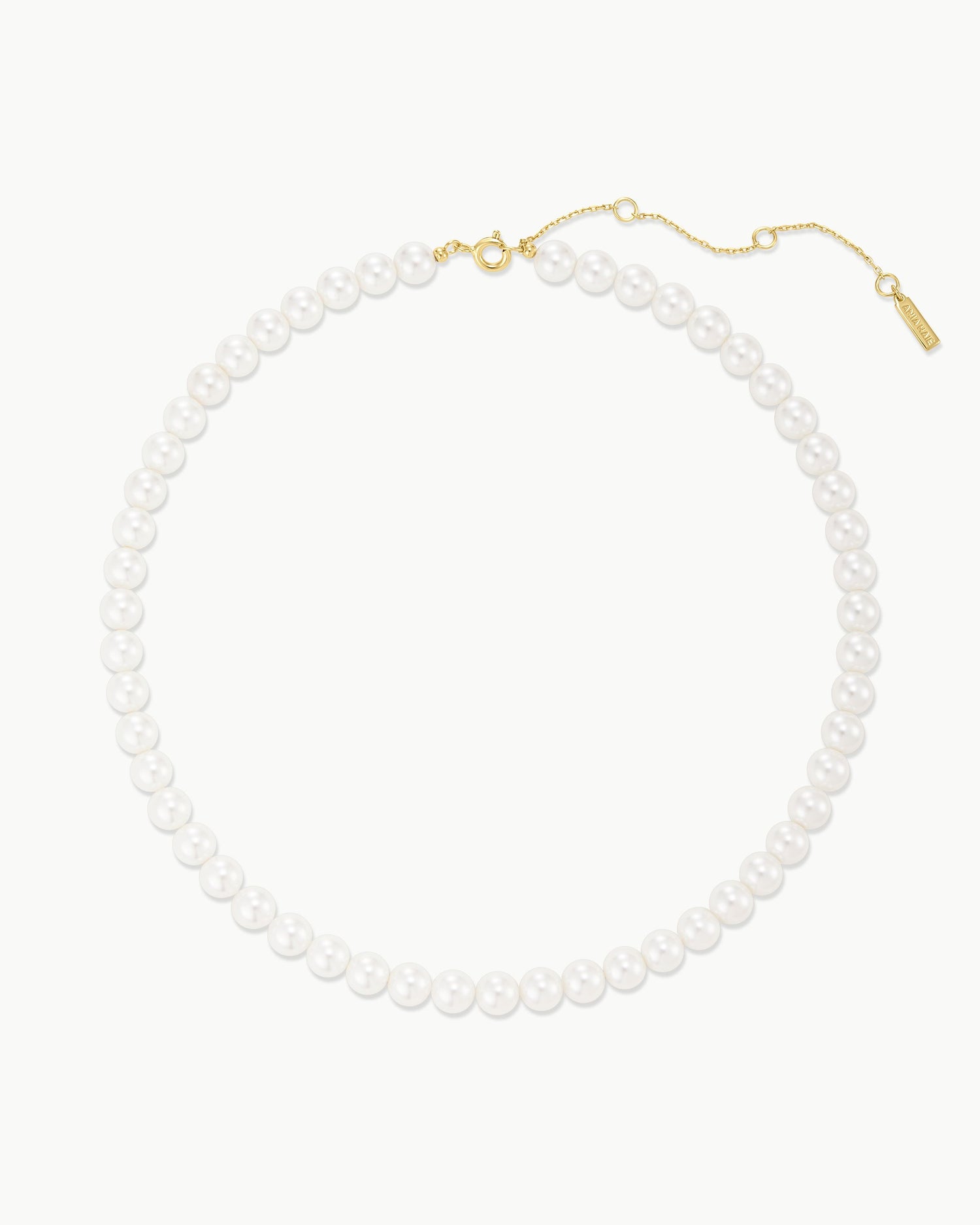 Luna Gaze Gold Classic Shell Pearl Beaded Necklace