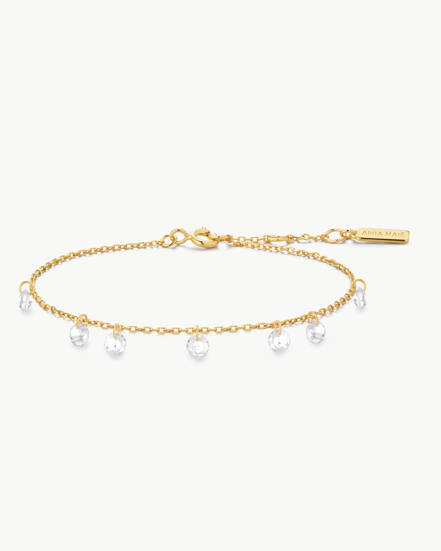 Starlit Drops Gold Droplet Station Bracelet