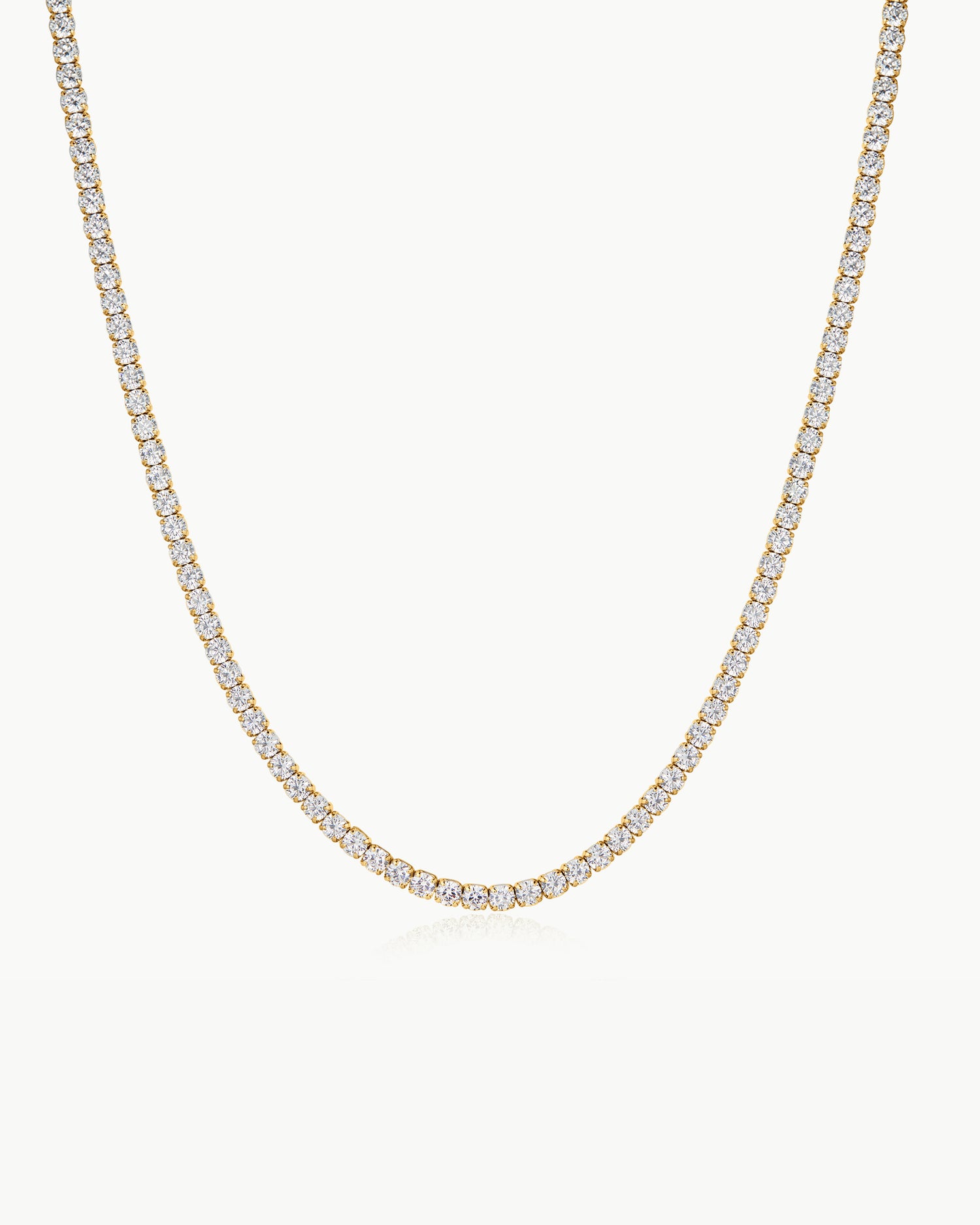 Luna Gaze Gold Classic Tennis Necklace