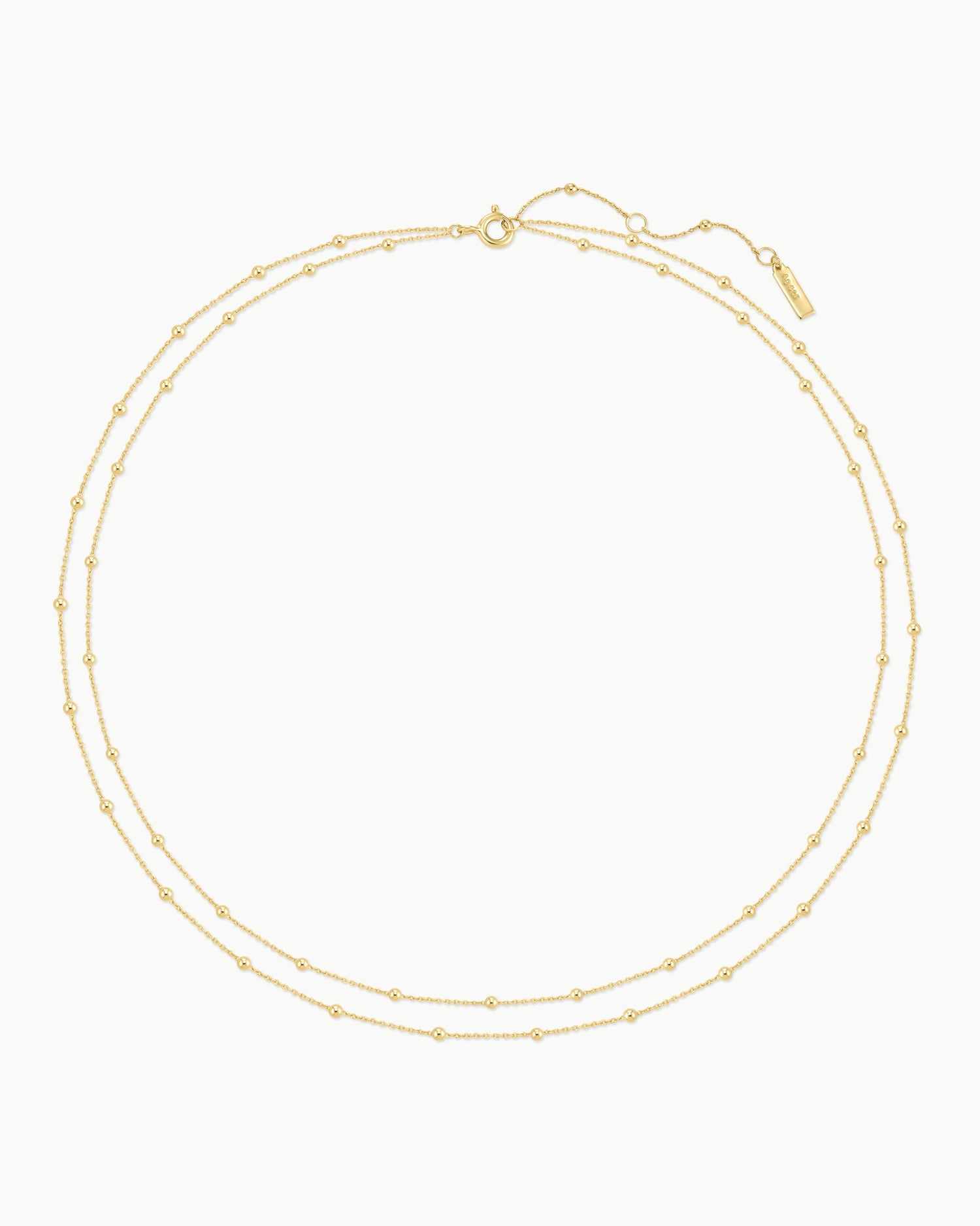 Ripple Joy Gold Double Chain Bead Station