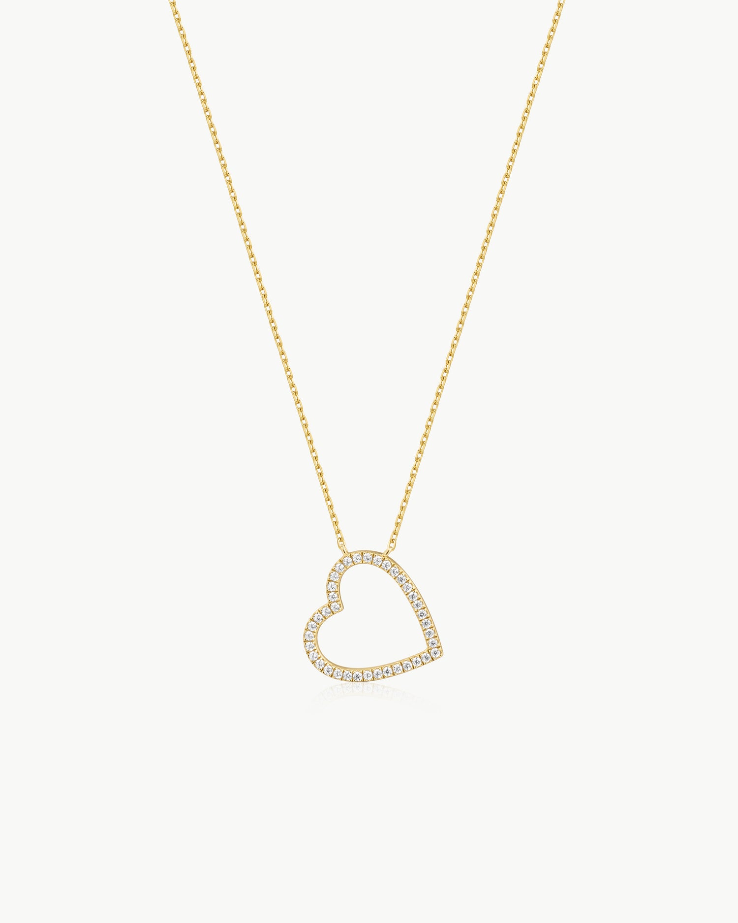 Glimmer Glow Gold Heart Necklace