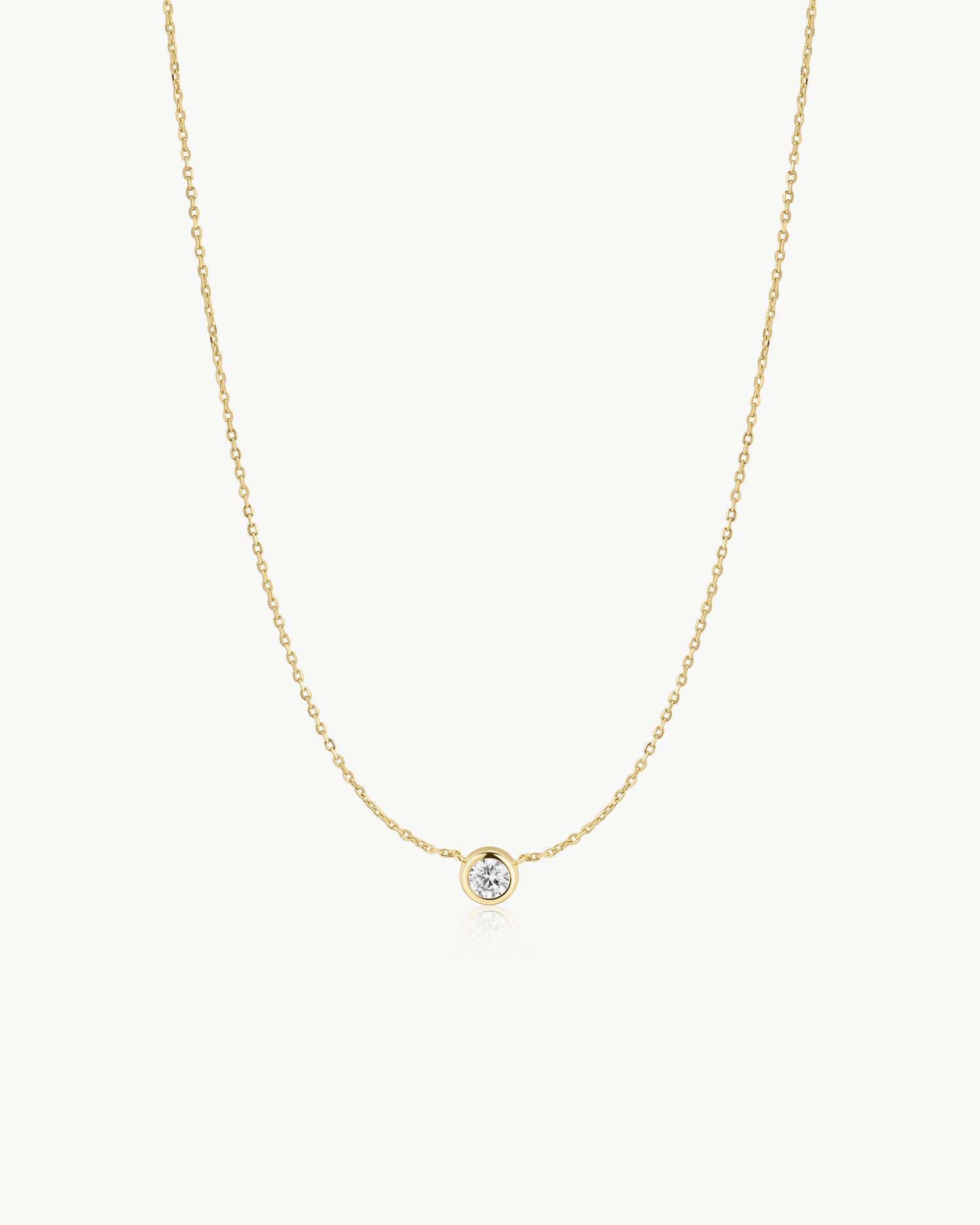 Glimmer Glow Gold Just You Solitaire Necklace