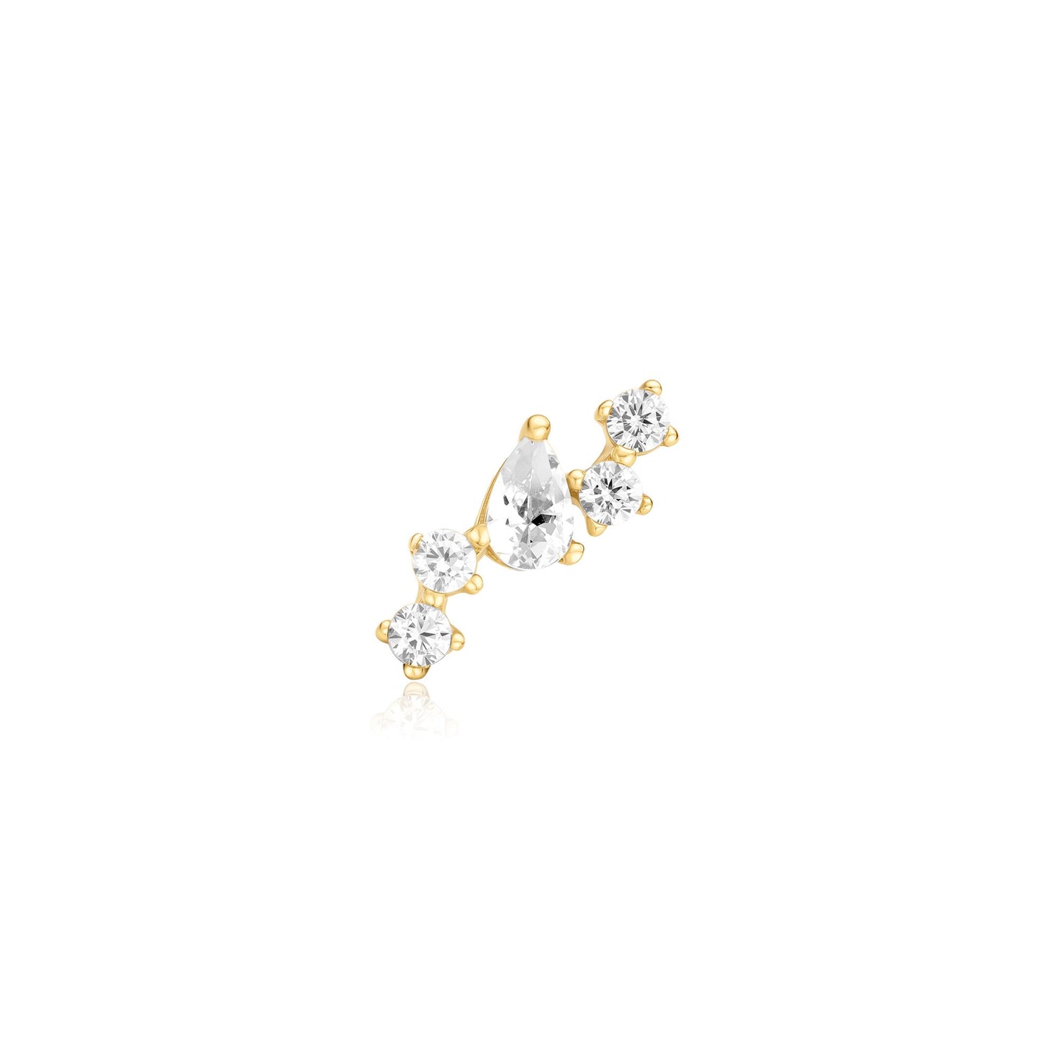 Ear Edit Gold Constellation Barbell Single Earring