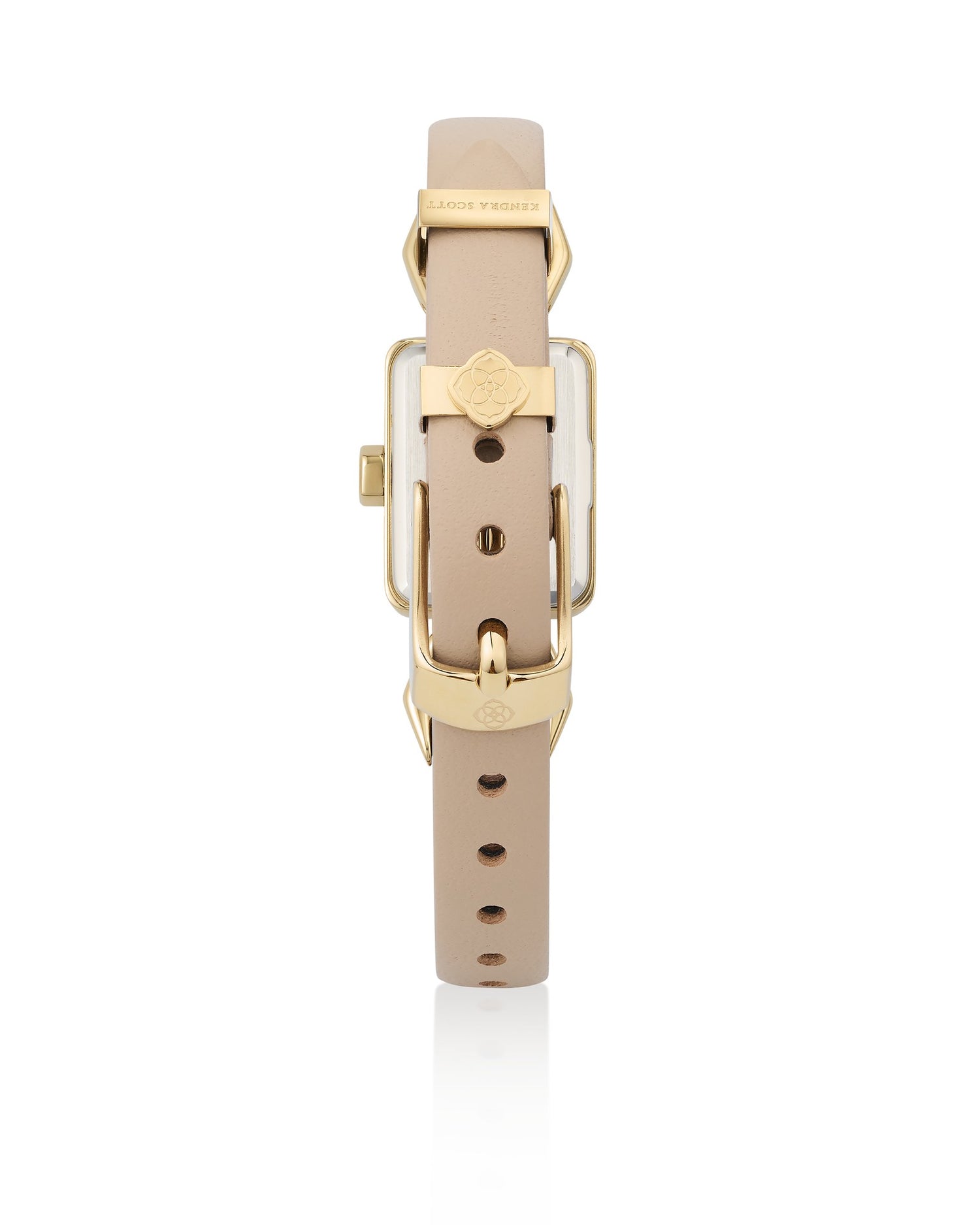 Adela Leather Watch Gold Taupe Leather