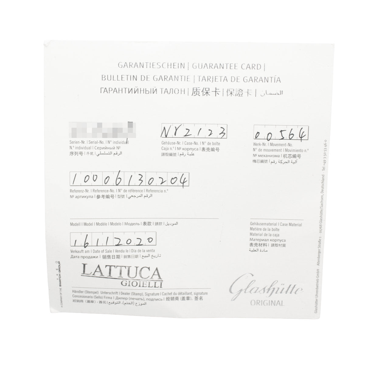 Glashutte Original Senator (26181)
