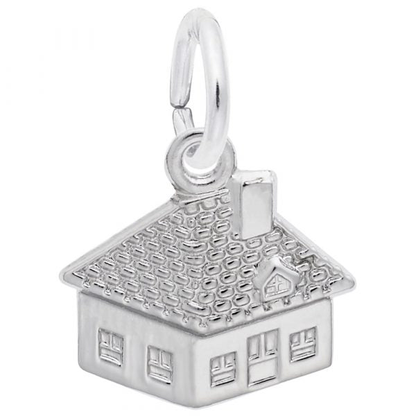Sterling Silver House Charm
