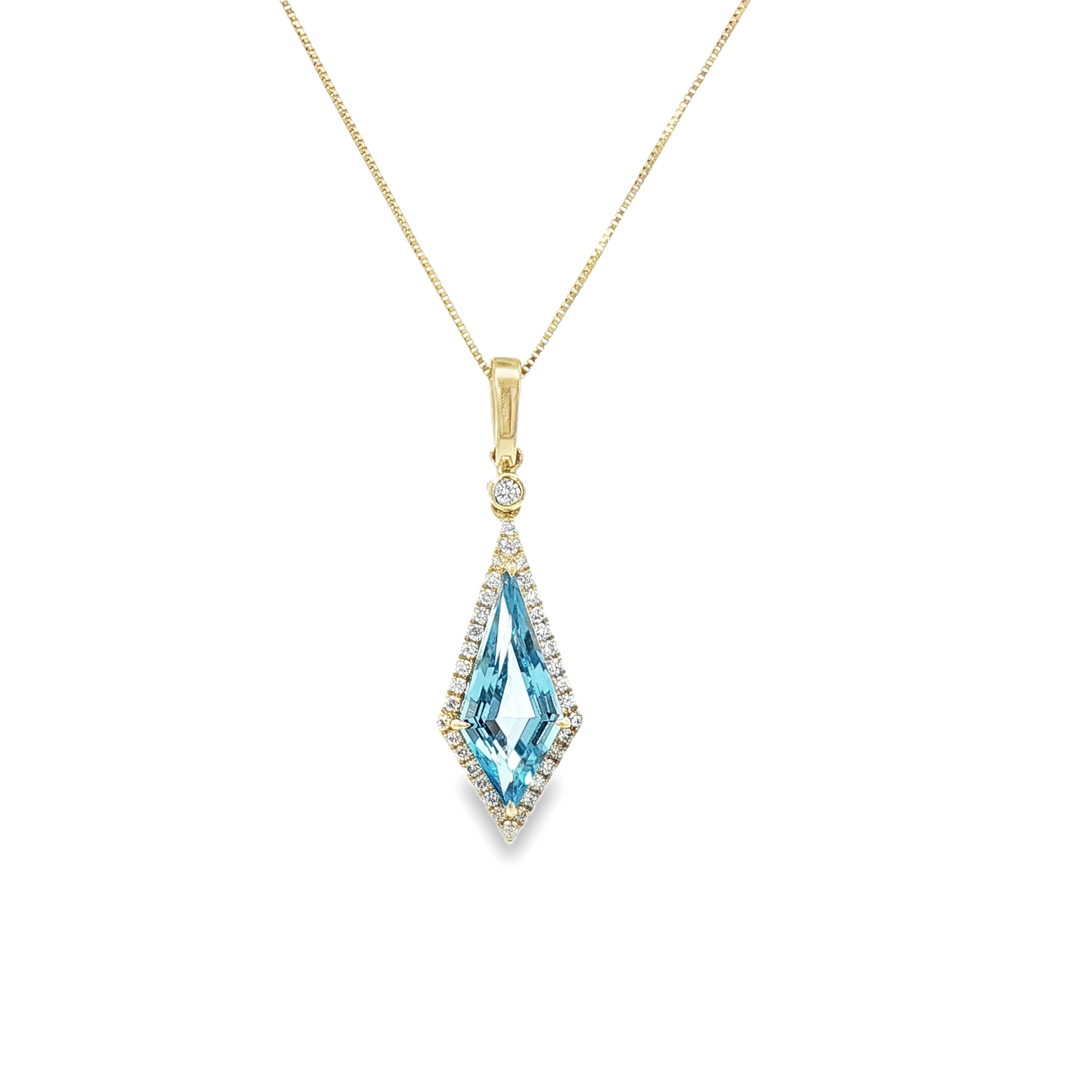 Rowan - Blue Topaz Birthstone and Diamond