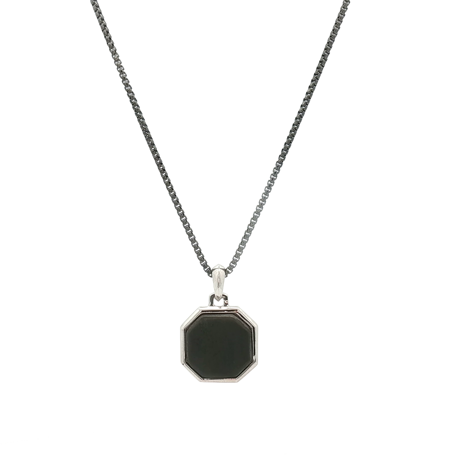 Octagon Pendant on a Rounded Box Chain