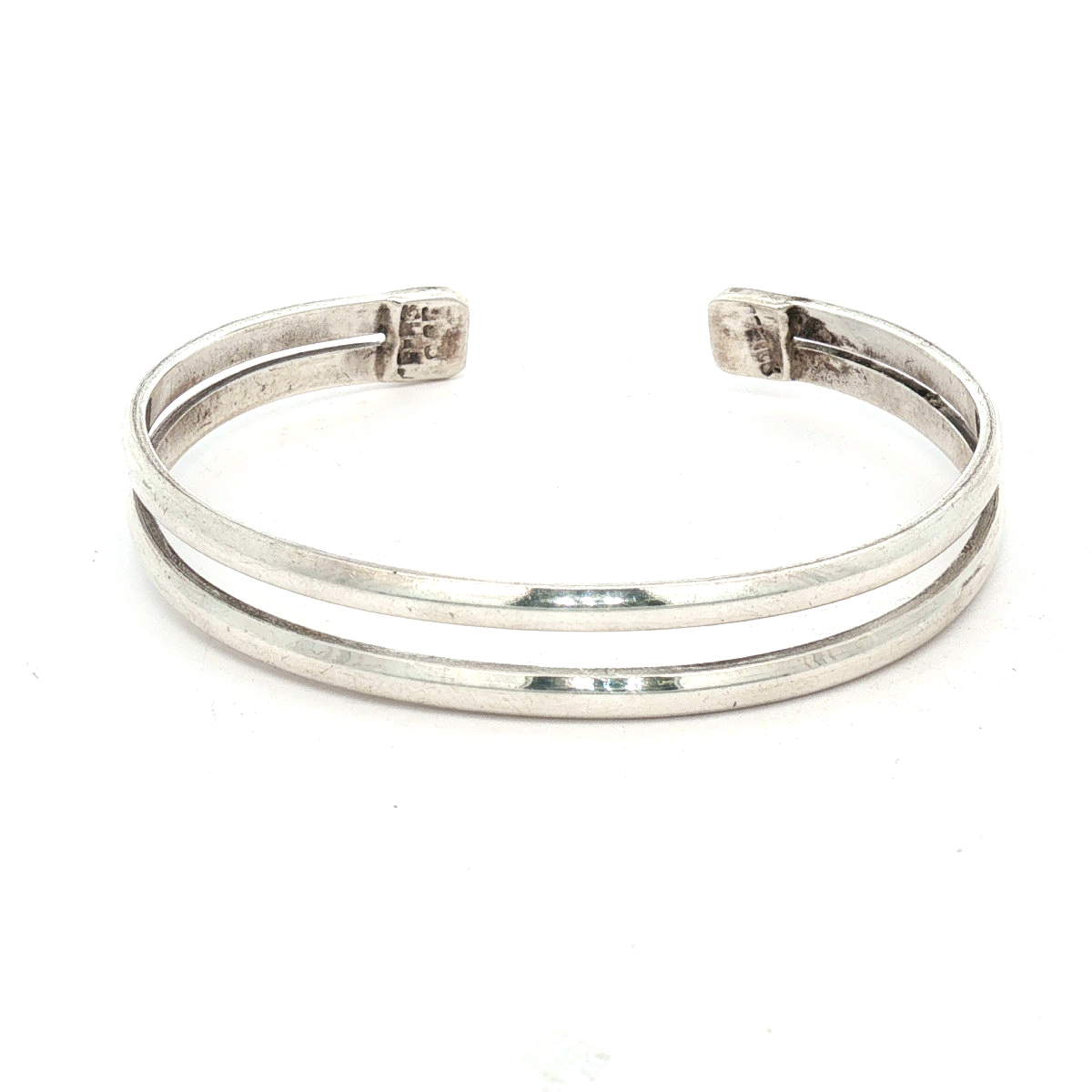 Pre-Owned Sterling Silver Split Cuff Bracelet