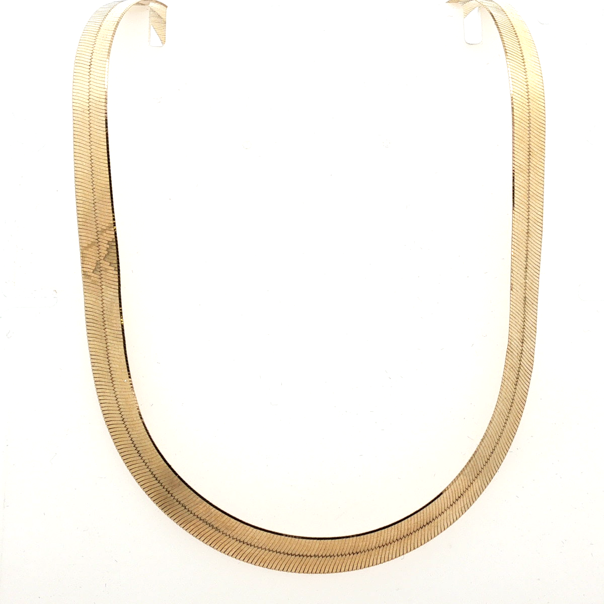 10k Yellow Gold 20.25" Pre-Owned Herringbone Necklace