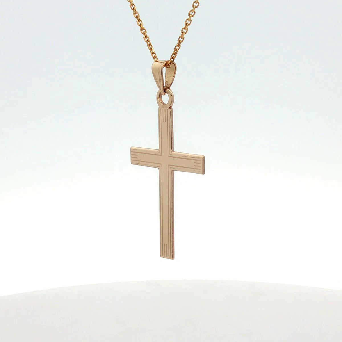 14K Yellow Gold Pre-Owned Cross Pendant