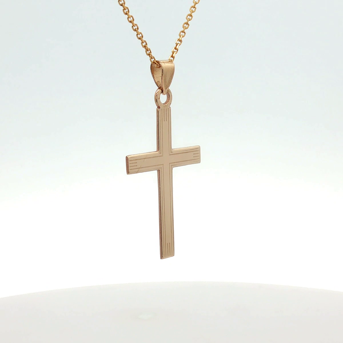 14K Yellow Gold Pre-Owned Cross Pendant