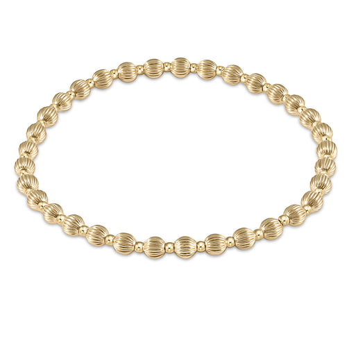 Dignity Grateful Pattern 4mm Bead Bracelet
