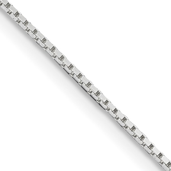16" Sterling Silver .6mm 4 Sided Diamond-Cut Mirror Box Chain